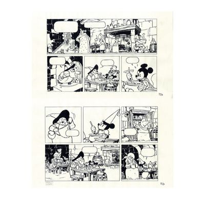 Mickey et les mille Pat par Thierry Martin, original paper n°33